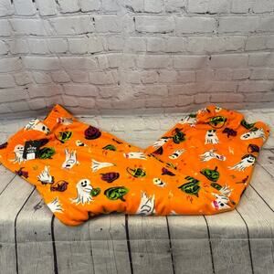 Target Hyde & EEK Fleece Orange Halloween Pajama Pants